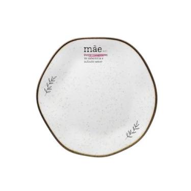 Imagem de Prato Sobremesa Em Porcelana Ryo Raízes 21,5cm Oxford - Exclusivo