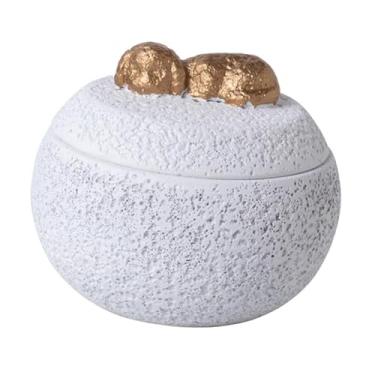 Imagem de Generic Urna de Cimento para Animais de Estimação com Tampa E Compartimento para Cinzas, Branco