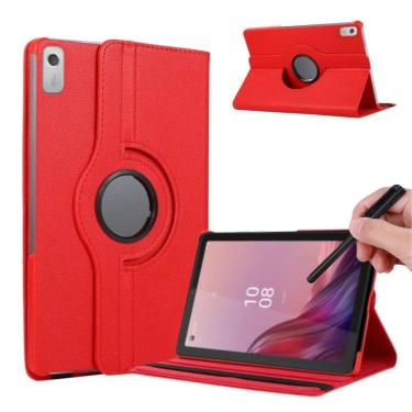 Imagem de Case Couro Suporte Giratório Para Lenovo M9 Tb310Xu + Caneta