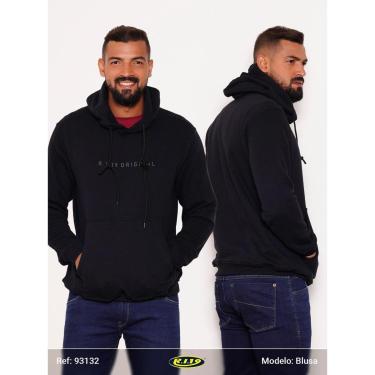 Imagem de Moletom Masculino Capuz Flanelado Ganguru Inverno Ri19-Masculino