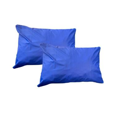 Imagem de Kit 2 Capas Travesseiro 50 X 70 Hospitalar Impermeável Coloridas