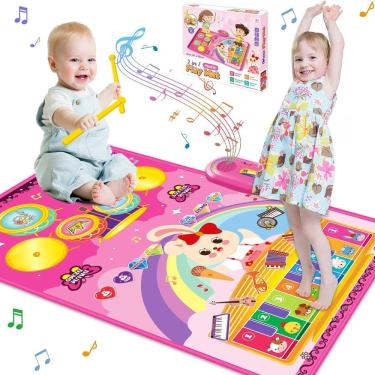 Imagem de Tambor de piano Musical Mat Richgv 3 em 1 Animal 12-18 meses