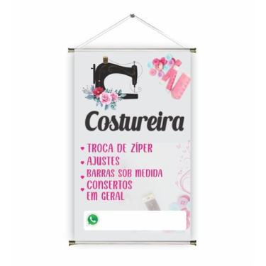 Imagem de Banner pronto Costureira BA 121 medida 45x70 cm arte pronta