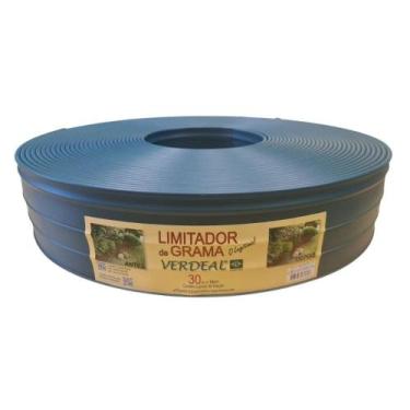 Imagem de Limitador De Grama Verde Borda Fina 10cm 30 Metros Verdeal