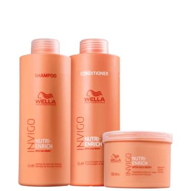 Imagem de Kit Wella Professionals Invigo Nutri-Enrich Salon Trio (3 Produtos)