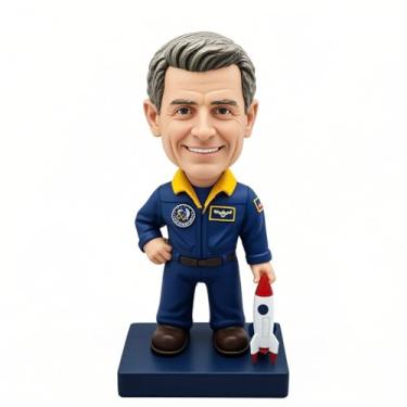 Imagem de Foguete de engenheiro aeroespacial personalizado - Presente para entusiastas do espaço, perfeito para namorado, pai, irmão, aniversário e ciência, amantes de fi, detalhes de escritório em casa