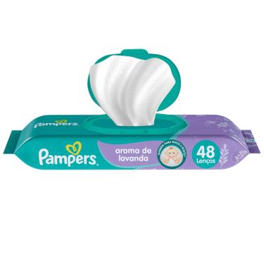 Imagem de Lenço Umedecido 48 Unidades Pampers Aroma Lavanda