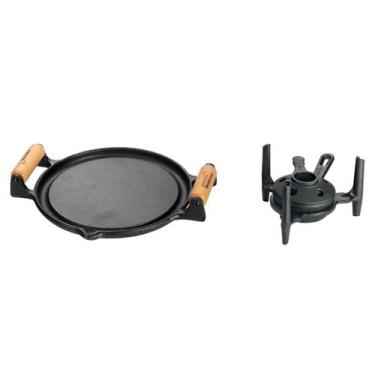 Imagem de Fogareiro Fogo Forte com Bifeteira em Ferro Fundido 22,5 cm Fumil