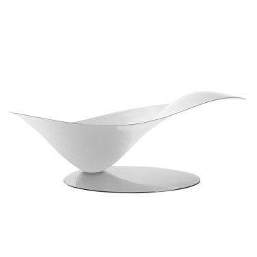 Imagem de Centro de Mesa Fruteira Decorativa Multiuso Branco Bugatti