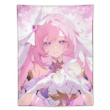 Imagem de LIEGBMEU Tapeçaria de biquíni sexy anime menina 152.4 cm x 203.2 cm interior exterior parede colcha arte decoração de tapeçaria caprichosa, AF224