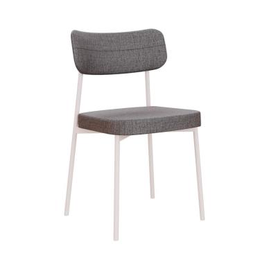 Imagem de Cadeira Mona Polipropileno Cinza e Branca