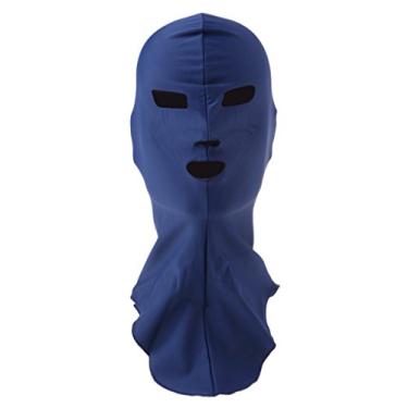 Imagem de Milageto Protetor Solar Confortável com Touca de Natação para Proteção Do Pescoço, Marinha