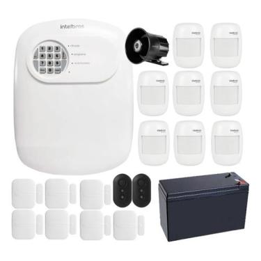 Imagem de Kit Alarme Sem Fio Intelbras ANM 24 NET com 15 Sensores e Acesso Via A