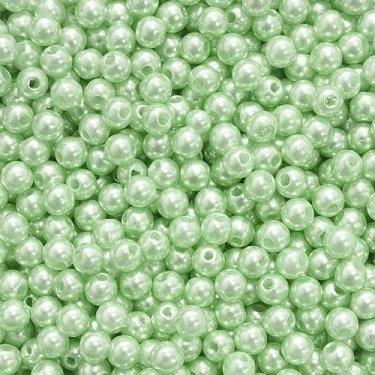 Imagem de PÉROLA DE ABS LISA Nº 05 20G PEROLA 5MM - LADEIRA BIJUTERIAS, VERDE LI
