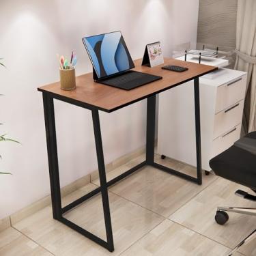 Imagem de Escrivaninha Mesinha Portátil Multiuso Home Office Dobrável (Freijó)