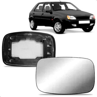 Imagem de Par lente retrovisor fiesta 1996 1997 1998 1999 2000 2001 2002 e ford 