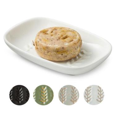 Imagem de Suporte de saboneteira Miamolo Ceramic para sabonete em barra, esponja