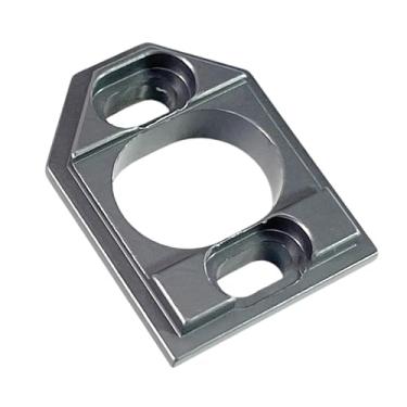 Imagem de Fenteer Suporte de motor ajustável com base de metal para motor, substitui peça de atualização de chassi modificada faça você mesmo para carro RC 16207 14209, Cinza