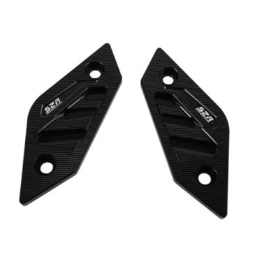 Imagem de IEUDNS Pedais de remoção de pedal traseiro, apoio para os pés, liga de alumínio, substituição de metal para motocicleta, capa decorativa para pedais de