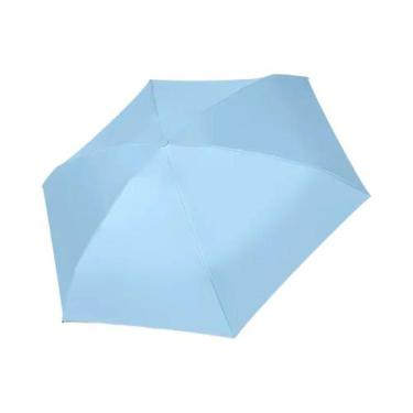 Imagem de Guarda-chuva Mini Portátil De Duplo Uso, Impermeável, Resistente Ao Ve