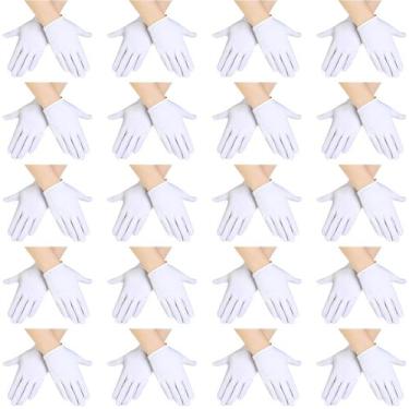 Imagem de Luvas de fantasia de algodão branco SATINIOR para crianças (6 a 10 ano