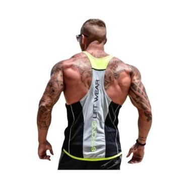 Imagem de Camiseta Regata Masculina De Algodão Respirável E Elástico Para Treina