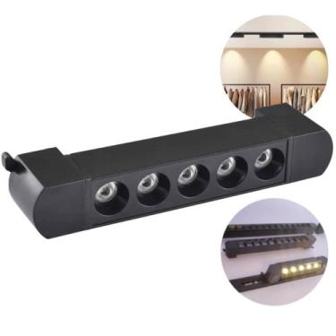 Imagem de Spot LED para Trilho Eletrificado 10W Luminária Pontual Linear Amarela