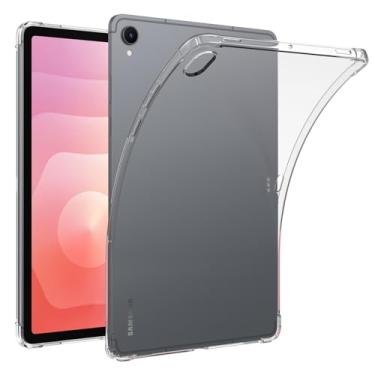 Imagem de Zeking Compatível com Samsung Galaxy Tab S11, capa traseira transparente de TPU transparente ultra macia e flexível para Galaxy Tab S11 de 11 polegadas (X730/X736)