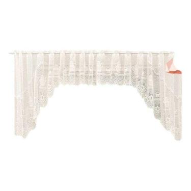 Imagem de Cortina Bando Renda Cascata Cozinha Bule 3,15x1,00 Sortida - Beija Flo