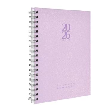 Imagem de Agenda 2026 Planner Semanal Solid Glitter Cores Lavanda