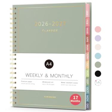 Imagem de Forvencer Agenda 2026-2027, agenda semanal e mensal de 17 meses, janeiro de 2026 a maio de 2027, 21,6 cm x 28 cm, agenda diária com abas, caderno organizador de faculdade, material escolar para sala