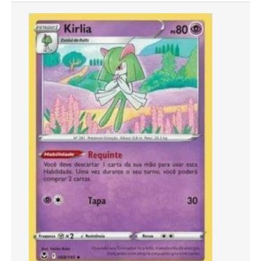Imagem de Carta Pokémon TCG - Kirlia (Tempestade Prateada) - Incomum