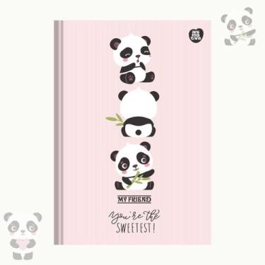 Imagem de Caderno Brochura Myfriend Grande Com 80 Folhas animativa, Rosa