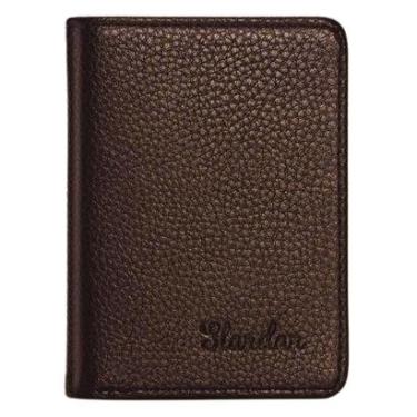 Imagem de CARTEIRA MASCULINA COURO SLIM ELEGANTE PORTA CARTÃO DOCUMENTOS-Masculino
