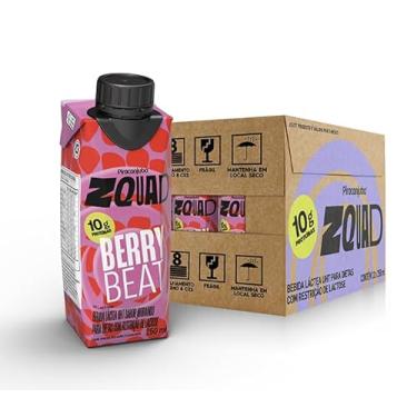 Imagem de Piracanjuba Bebida Láctea ZQUAD 10g BERRY BEAT 250ml - 12 unidades