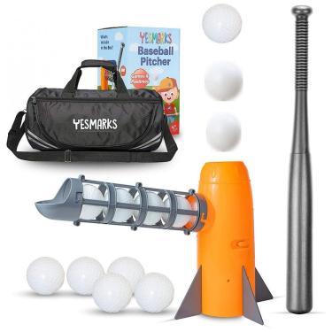 Imagem de Conjunto de Golfe com Arremessador Automático para Crianças de 5 Anos ou Mais, YESMARKS, Laranja