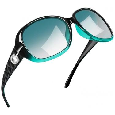 Imagem de Óculos de Sol Feminino com Proteção UV, Joopin A16, Verde Gradiente