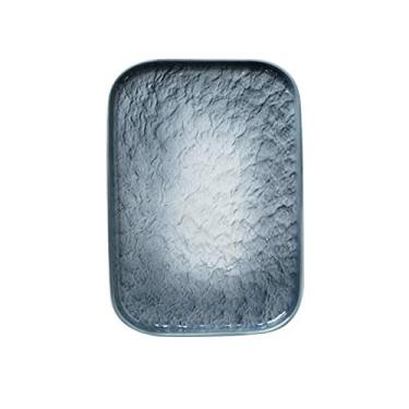 Imagem de Prato de serviço prato retangular prato de jantar de sushi japonês prato de cerâmica doméstico prato plano raso criativo prato de jantar prato de jantar ocidental prato de café da manhã prato de