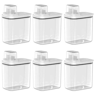 Imagem de 6X Dispenser Sabão Liquido Amaciante Lavanderia 1,5L - Ou