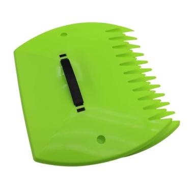 Imagem de WeiLaiKeQi Pás para folhas, garras, pegadores de folhas, ancinhos manuais, ferramentas de jardinagem para espalhar cobertura morta, recortes de grama, detritos, Retângulo Verde Claro