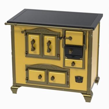 Imagem de Fogão a Lenha N 2 Gab Imperador Premium Amarelo Saida Esquerda