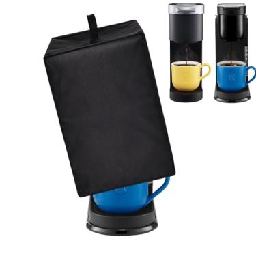 Imagem de Capa protetora CouldyCasi para cafeteira K-Cup Pod de dose única, preta, à prova d'água e poeira, compatível com Keurig K-Express e K-Mini