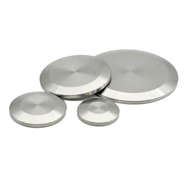 Imagem de 1 peça 1,5" 2" 3" 4" TC flange cego - tampa de extremidade de braçadeira tripla de aço inoxidável 304 para cervejaria, vinho, laticínios, grau alimentício(Ferrule 25.4mm)