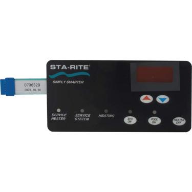 Imagem de Pentair 42002-0029Z Substituição de membrana de interruptor Sta-Rite Max-E-Therm sistemas elétricos de aquecedor de piscina e spa, preto