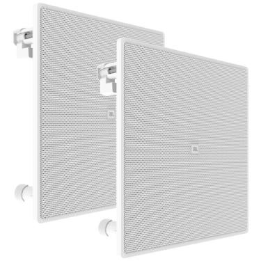 Imagem de JBL 6CO3Q+ Par de Alto-Falantes de Embutir Quadrado Coaxial 6,5" Pol. 
