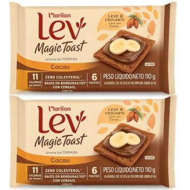 Imagem de Torrada Lev Magic Toast Cacau e Cereais Marilan 110g kit 2