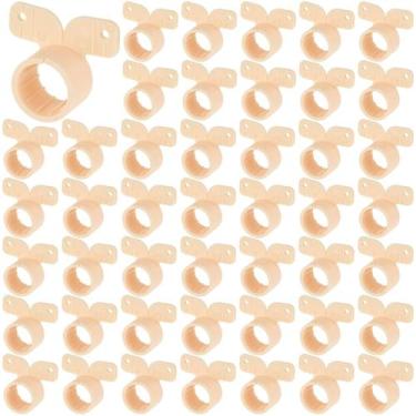 Imagem de Braçadeiras para tubos Briwooody, pacote com 50 unidades, suspensão Pe