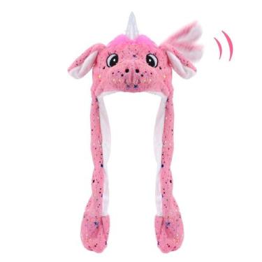 Imagem de Chapéu Animal Bubblepompom Unicorn Pink para crianças de 3 ou mais ano