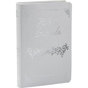 Imagem de Bíblia Sagrada  NAA  Casamento  Letra Grande Branca - SBB