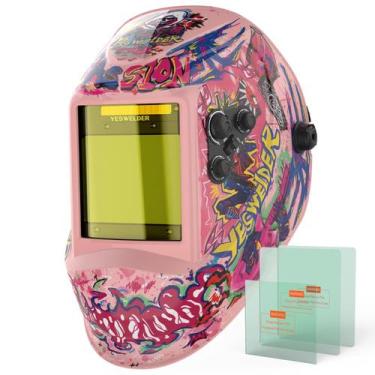 Imagem de Capacete de soldagem YESWELDER LYG-M800H-PK Auto Darkening 3.93"